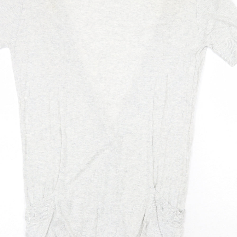 Womens UK Size 10 New Look Grey Cardigan Jumper