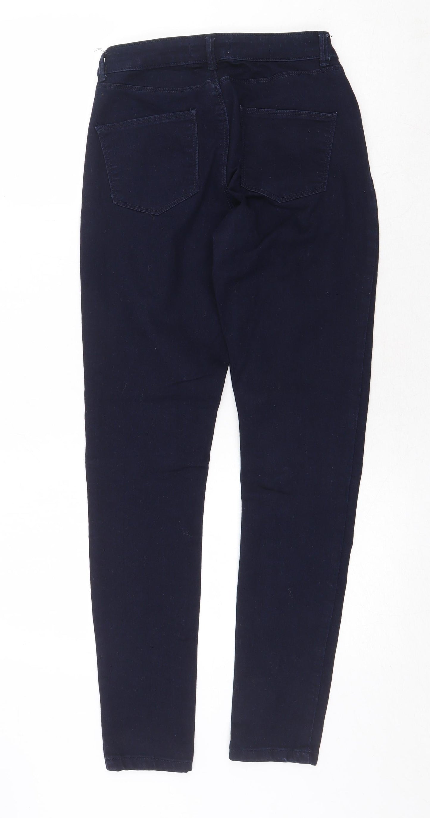 Dorothy Perkins Womens Blue Cotton Skinny Jeans Size 8 Regular Button