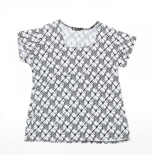 Womens UK Size L Sky Designs White Basic T-Shirt
