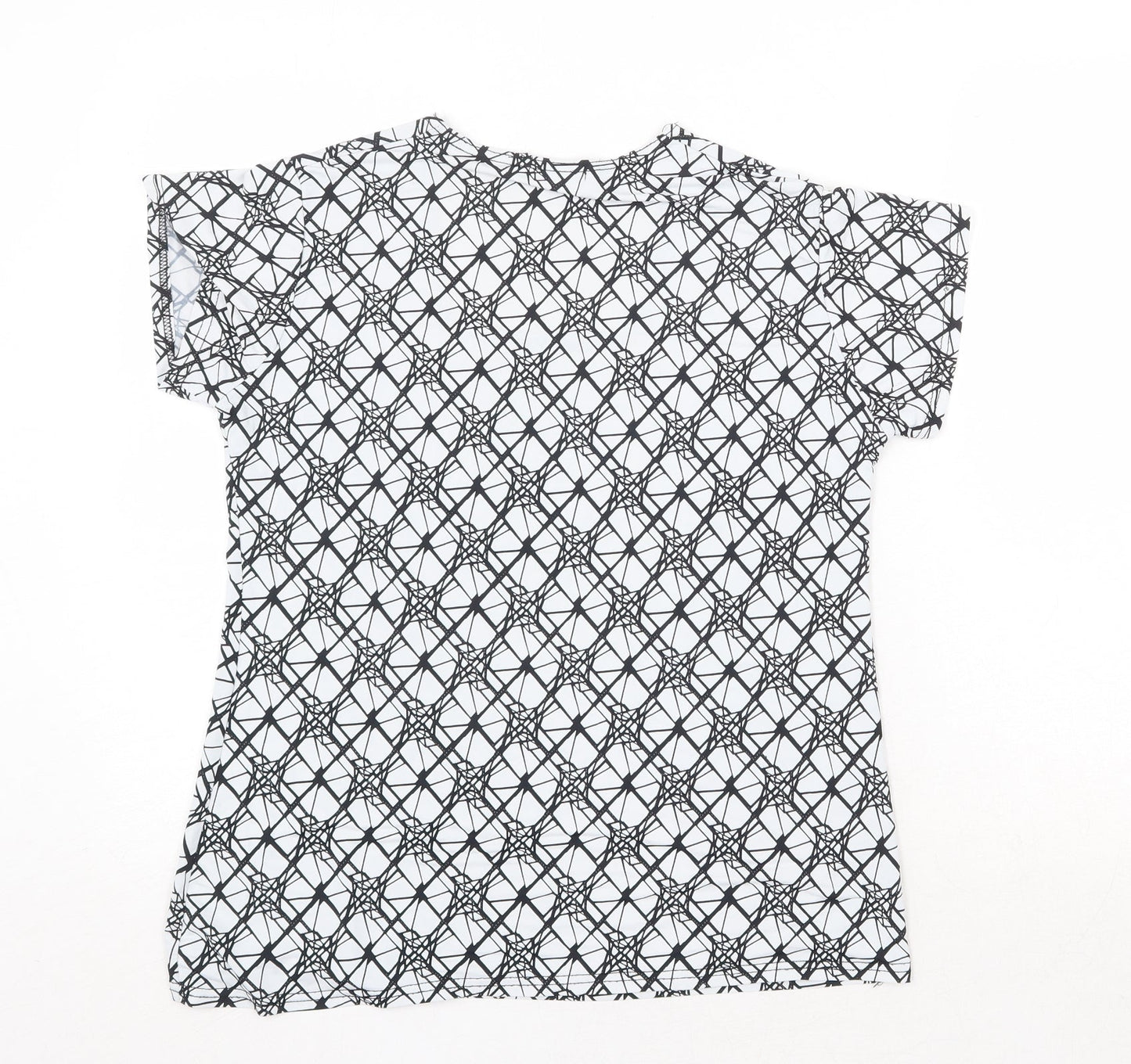 Womens UK Size L Sky Designs White Basic T-Shirt