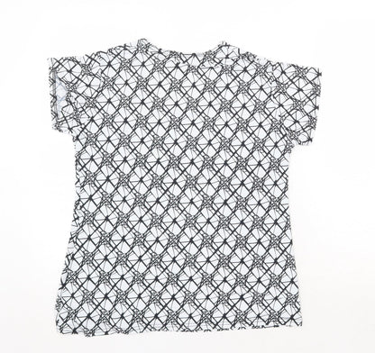 Womens UK Size L Sky Designs White Basic T-Shirt