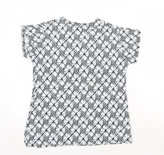 Womens UK Size L Sky Designs White Basic T-Shirt