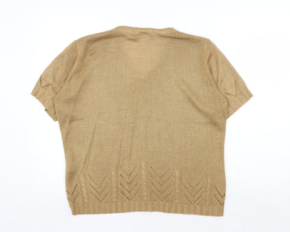Womens UK Size 10 Berketex Beige Pullover Jumper