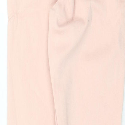 Missguided Womens Pink Cotton Skinny Jeans Size 4 Regular Zip
