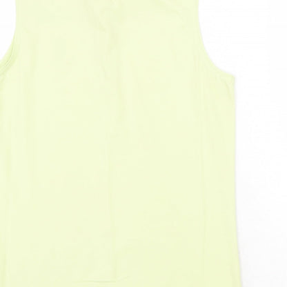 Ashworth Womens Green Cotton Basic Tank Size M Collared
