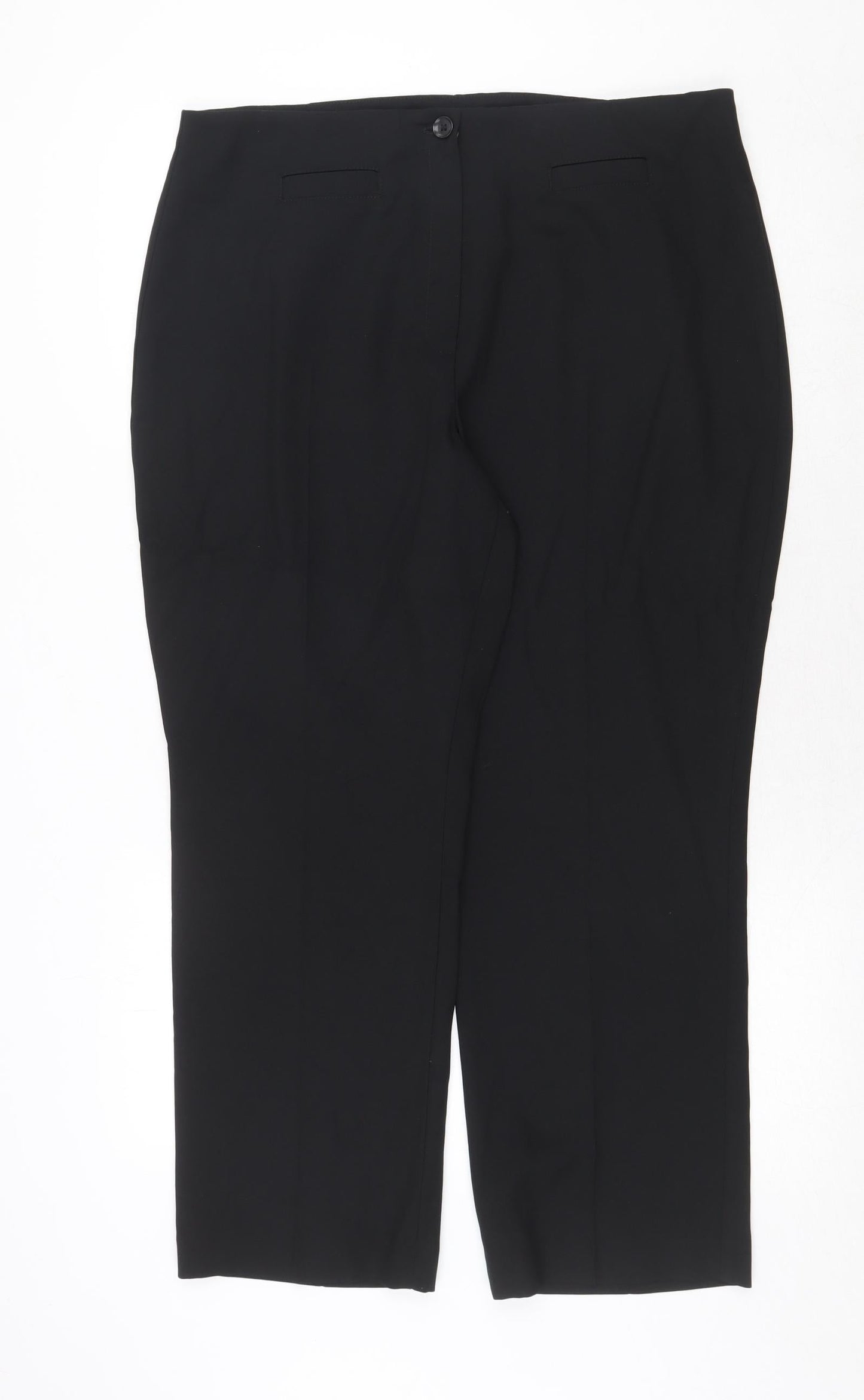 Womens UK Size 18 Marks and Spencer Regular Fit  Black Trousers