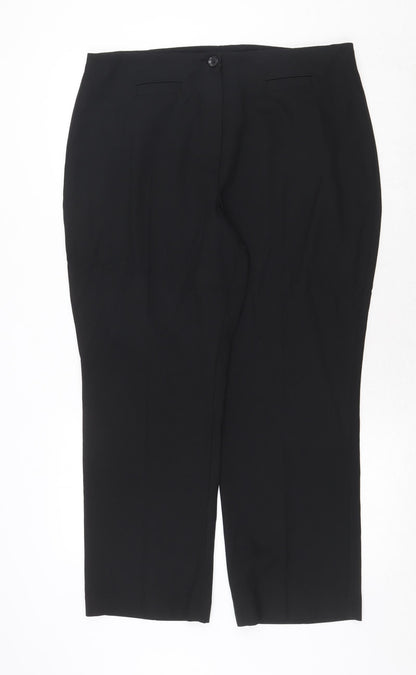 Womens UK Size 18 Marks and Spencer Regular Fit  Black Trousers