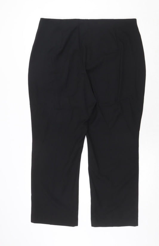 Womens UK Size 18 Marks and Spencer Regular Fit  Black Trousers