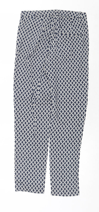 Womens UK Size 6 H&M Regular Fit Chino Blue Trousers