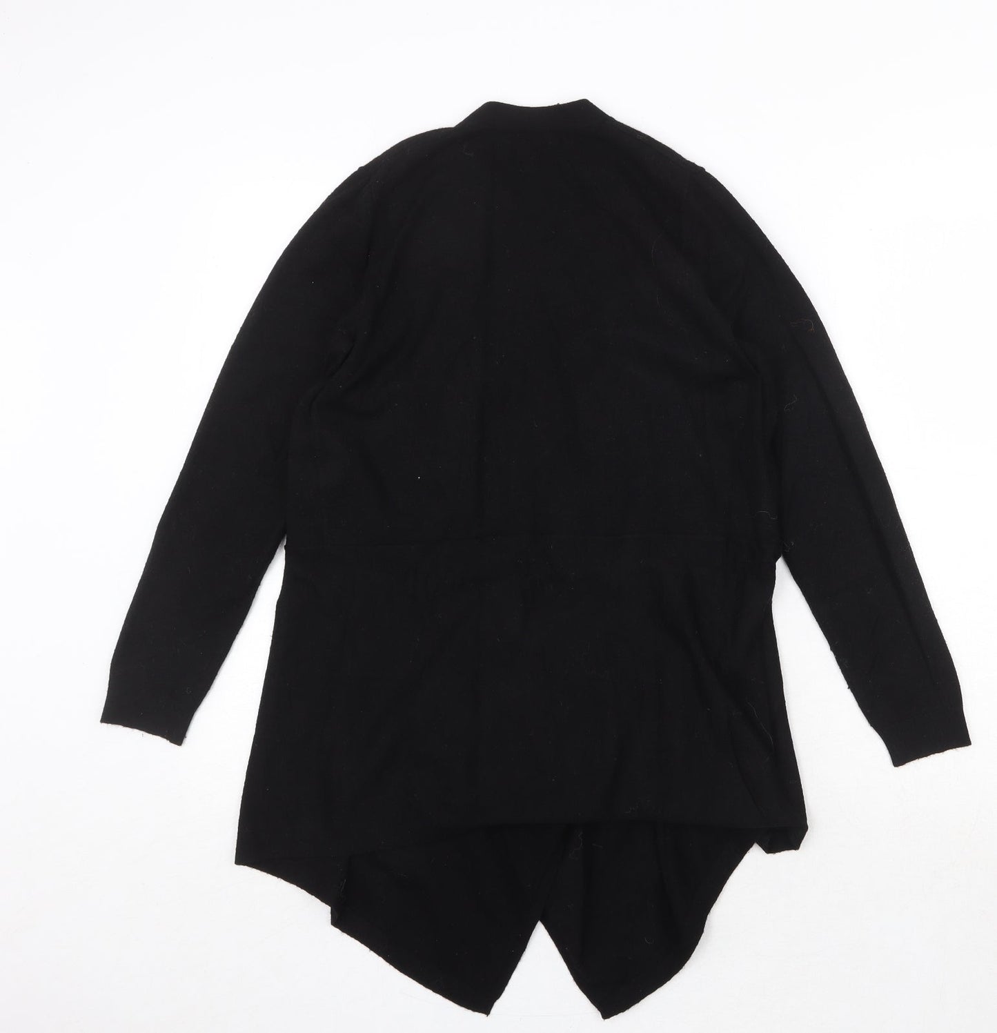 monso Womens Black V-Neck Viscose Cardigan Jumper Size S