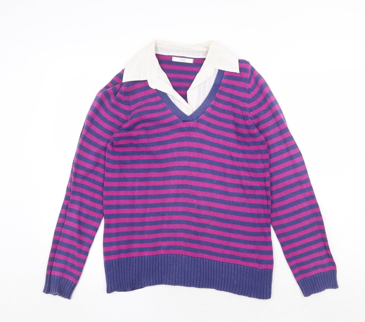 Womens UK Size 14 Marks and Spencer Multicoloured Pullover Jumper