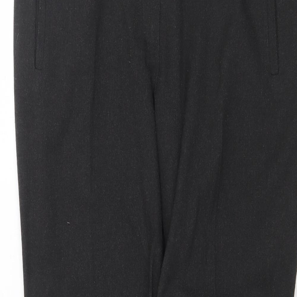 Womens UK Size 14 Marks and Spencer Regular Fit Dress Pants Grey Trousers