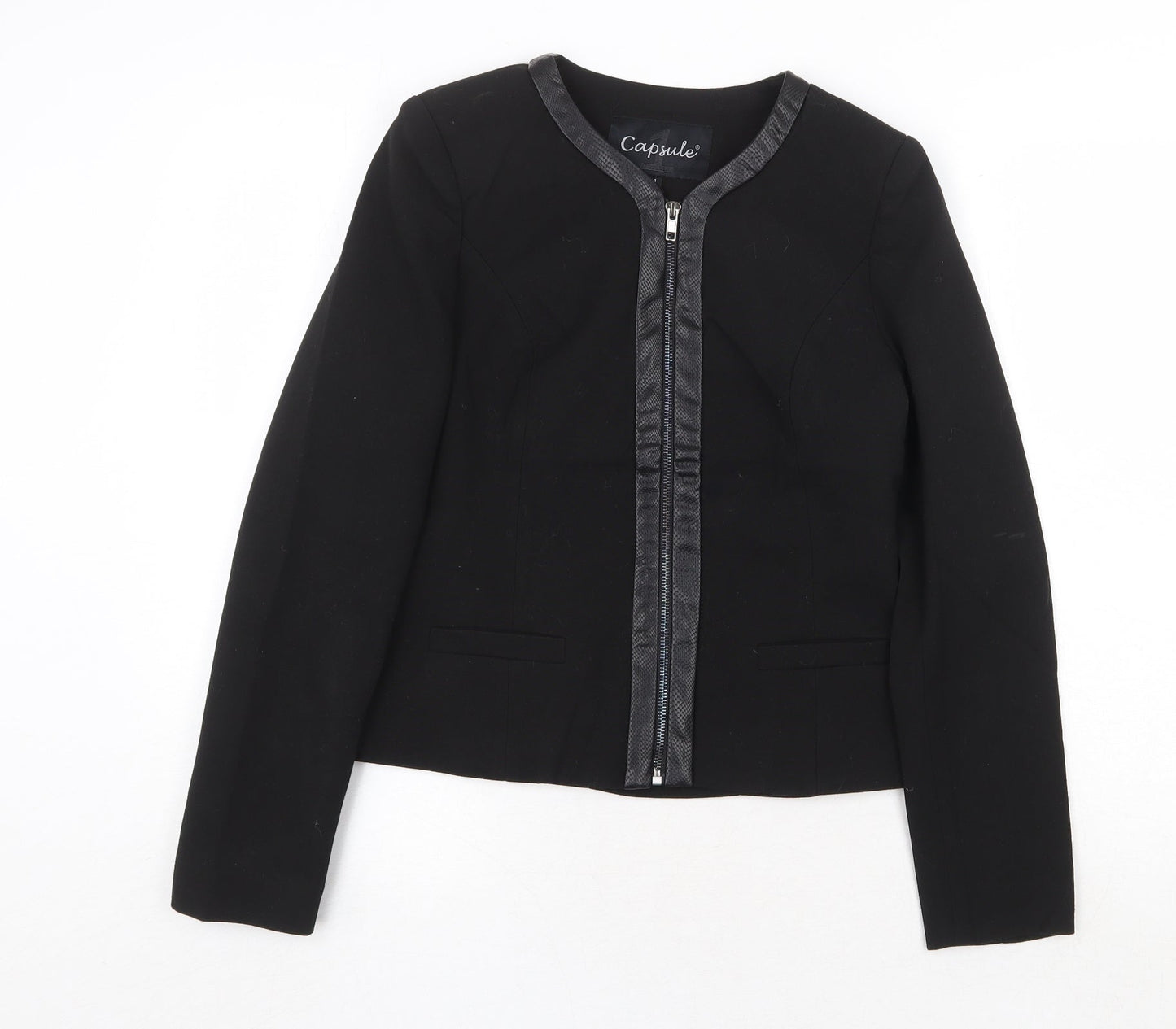 Womens UK Size S Capsule Black Jacket