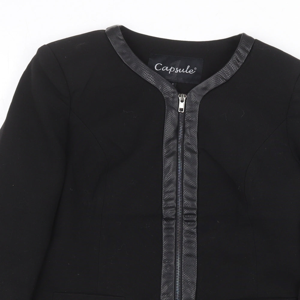 Womens UK Size S Capsule Black Jacket