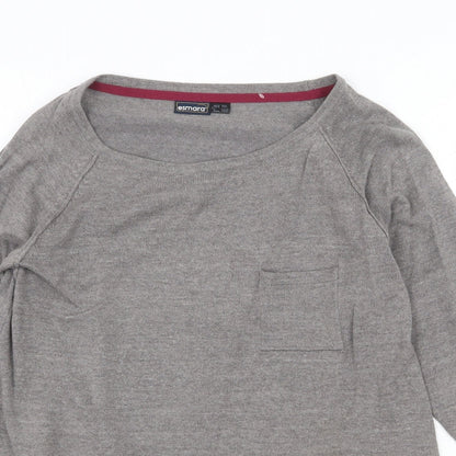 Womens UK Size 10 ESMARA Grey Pullover Jumper