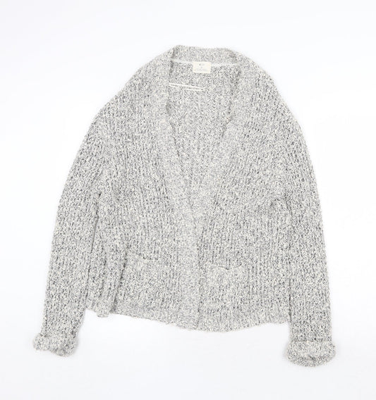 Womens UK Size S H&M Grey Cardigan Jumper