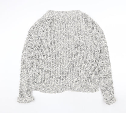 Womens UK Size S H&M Grey Cardigan Jumper