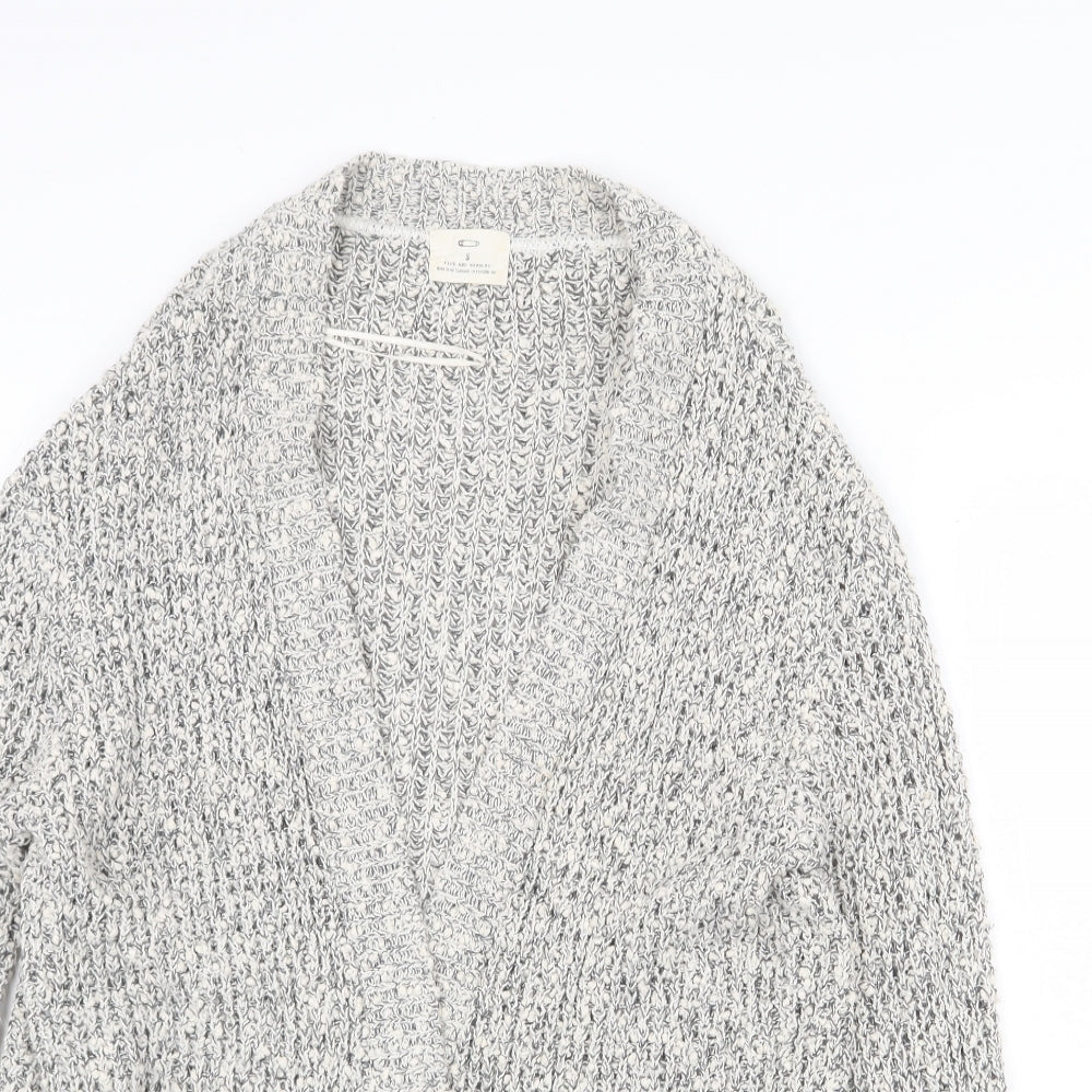 Womens UK Size S H&M Grey Cardigan Jumper