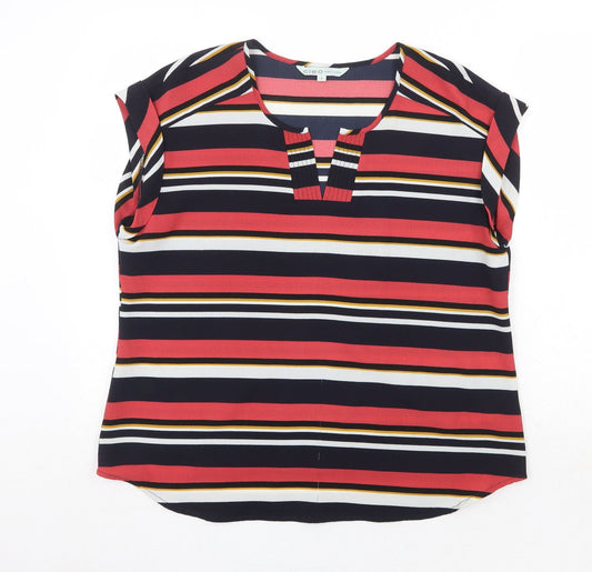 Womens UK Size L Cleo Multicoloured Basic Blouse