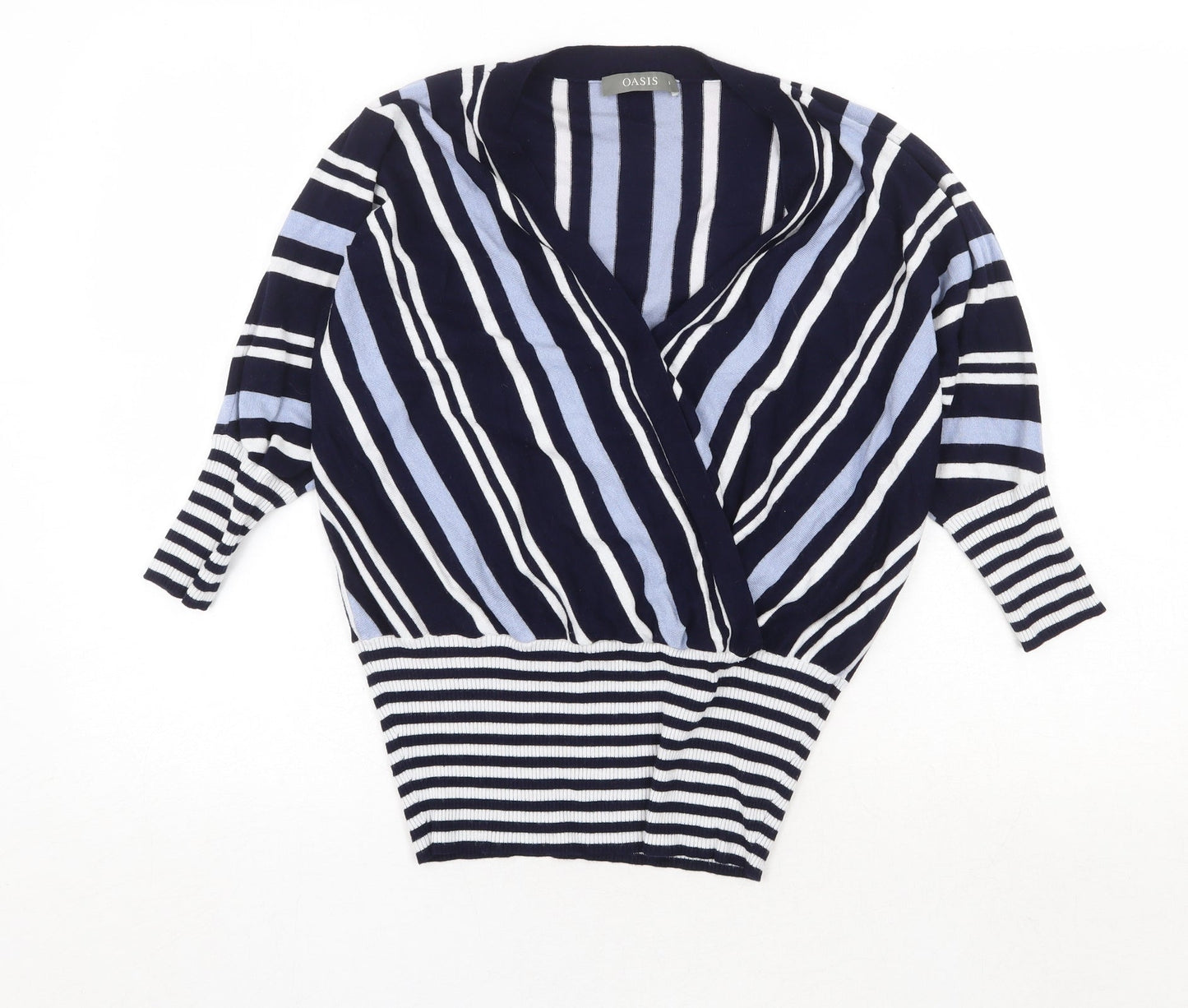 Womens UK Size S Oasis Blue Pullover Jumper