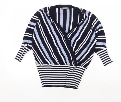 Womens UK Size S Oasis Blue Pullover Jumper