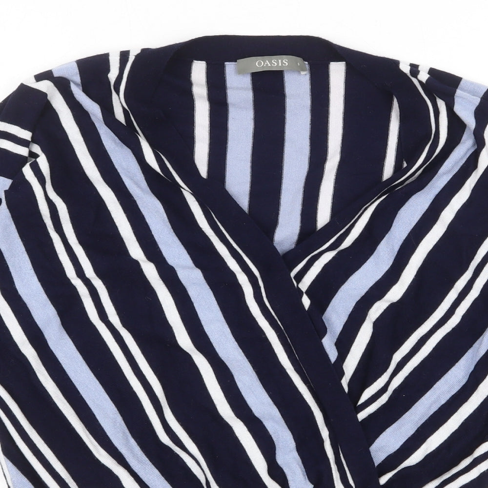 Womens UK Size S Oasis Blue Pullover Jumper