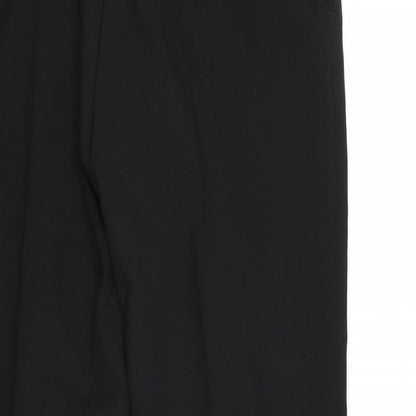 Womens UK Size 32 Debenhams Regular Fit Dress Pants Black Trousers