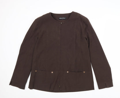 Womens UK Size M Joella Di Marco Brown Jacket