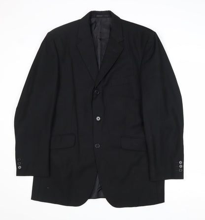 Mens UK Size 40 Burton Regular Black Suit Jacket