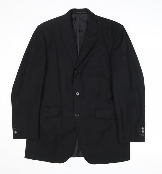 Mens UK Size 40 Burton Regular Black Suit Jacket