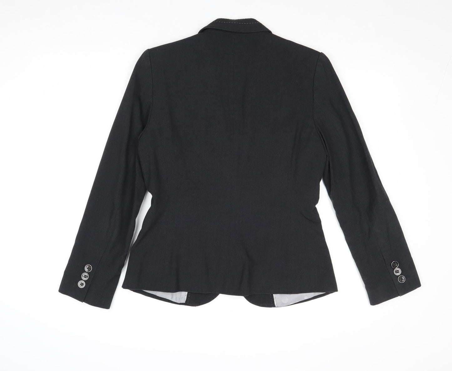 Marks and Spencer Womens Grey Polyester Jacket Blazer Size 10