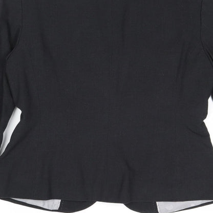 Marks and Spencer Womens Grey Polyester Jacket Blazer Size 10