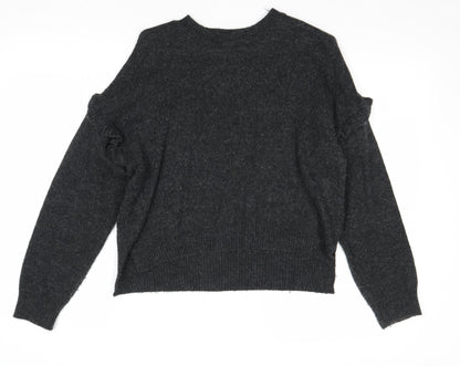 Womens UK Size XS Cooperative Grey Pullover Jumper