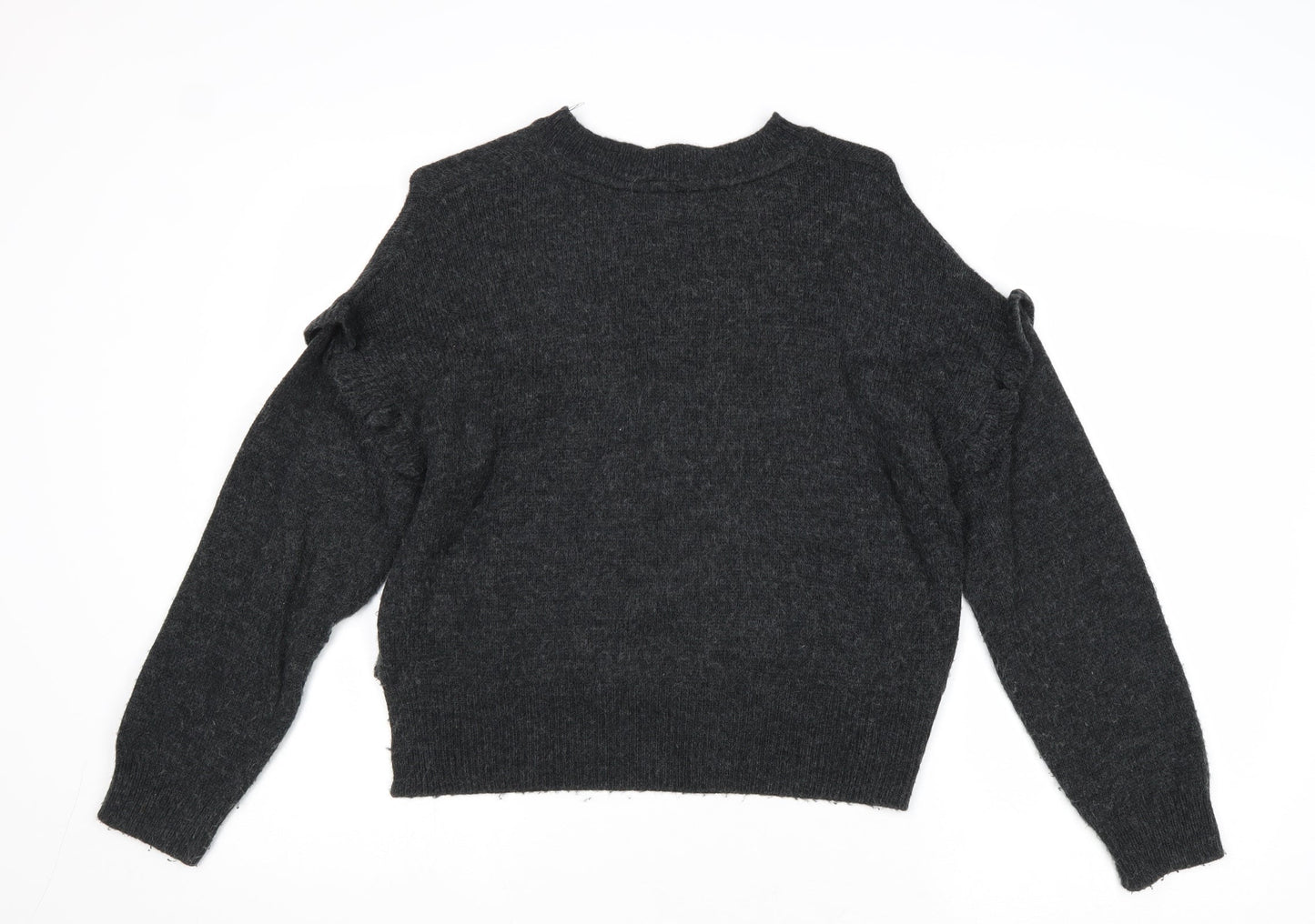 Womens UK Size XS Cooperative Grey Pullover Jumper