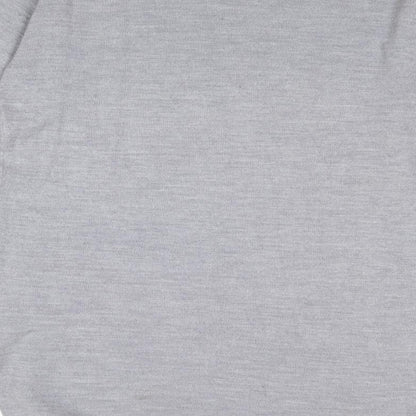 X.Y.Z Womens Grey Round Neck Acrylic Pullover Jumper One Size