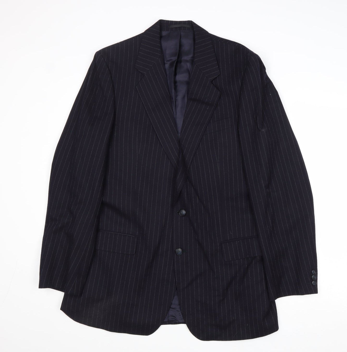 Mens UK Size 40 St Michael Regular Blue Suit Jacket