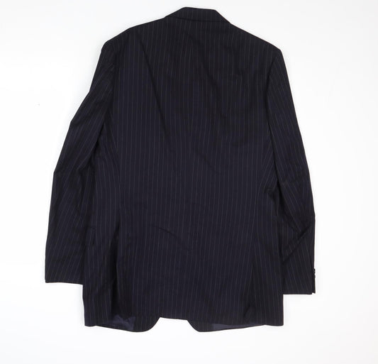 Mens UK Size 40 St Michael Regular Blue Suit Jacket