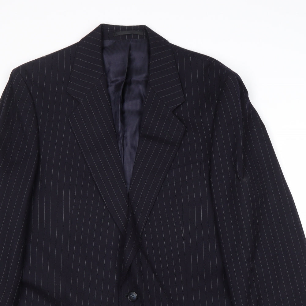 Mens UK Size 40 St Michael Regular Blue Suit Jacket