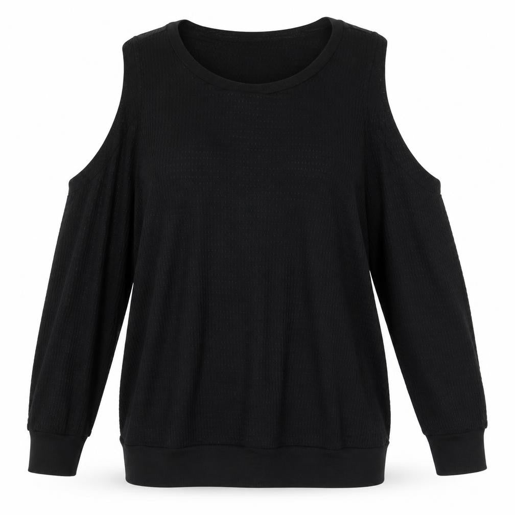 Womens UK Size 10 H&M Black Basic Blouse