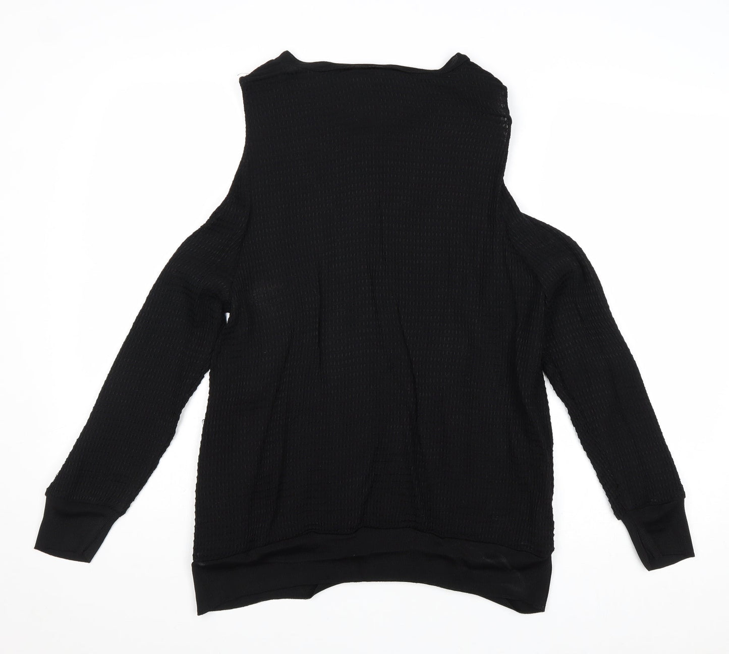 Womens UK Size 10 H&M Black Basic Blouse