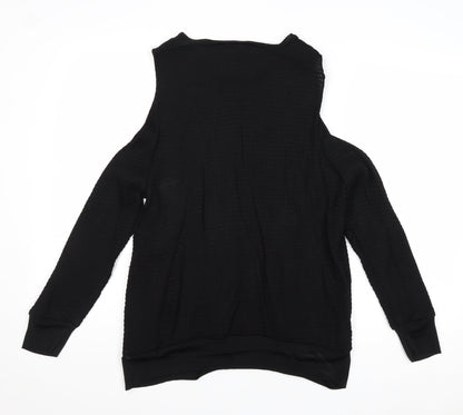 Womens UK Size 10 H&M Black Basic Blouse