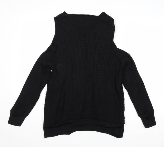 Womens UK Size 10 H&M Black Basic Blouse