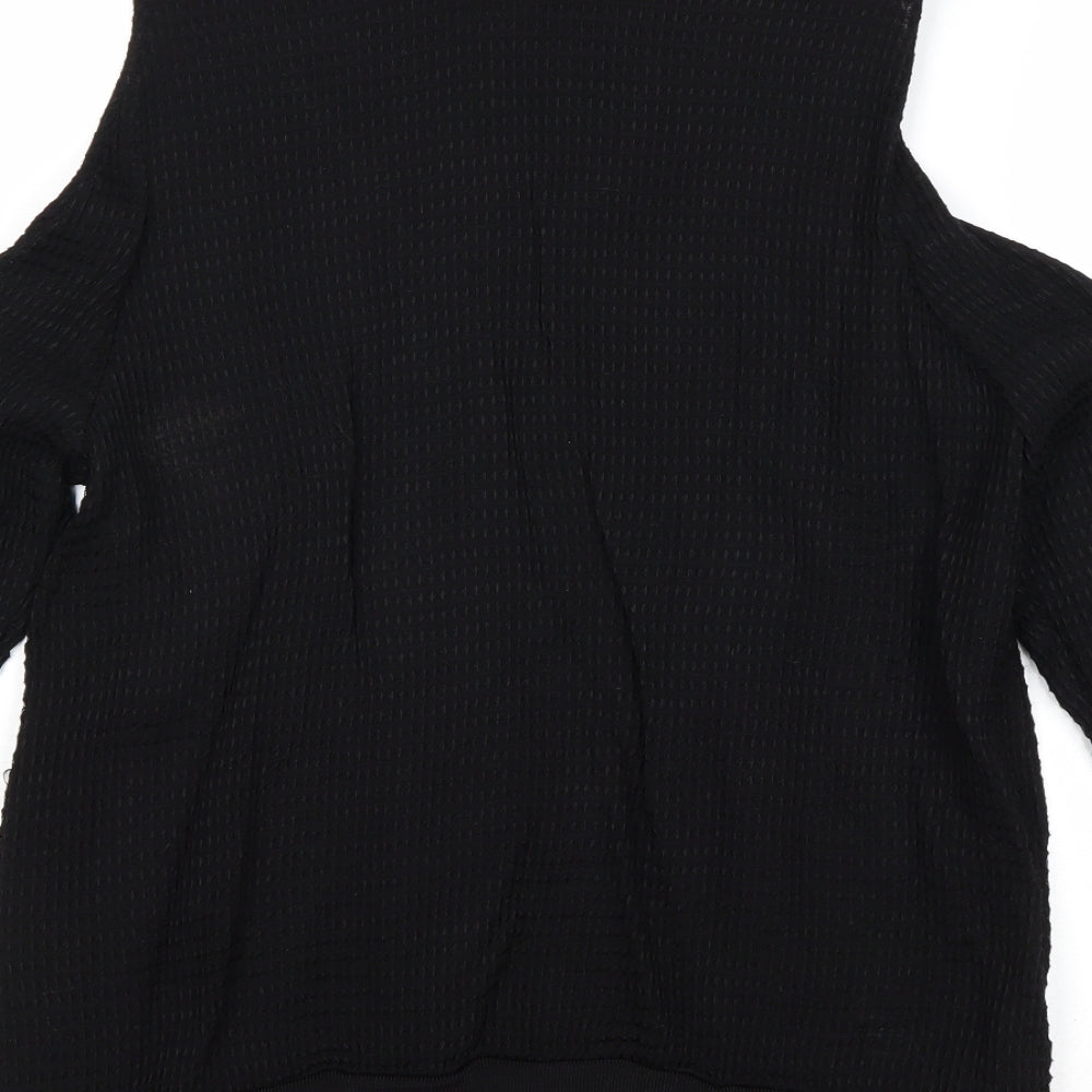 Womens UK Size 10 H&M Black Basic Blouse