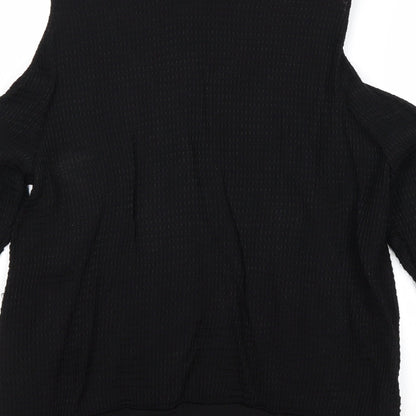 Womens UK Size 10 H&M Black Basic Blouse