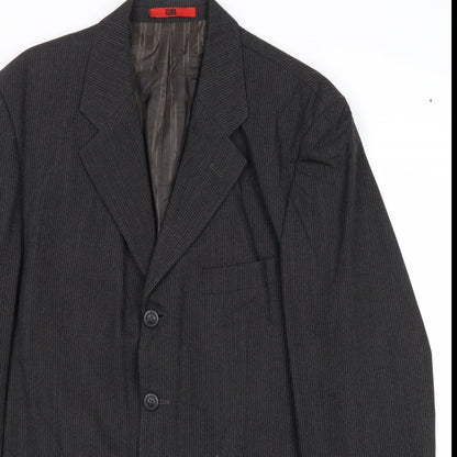 Mens UK Size 40 River Island Regular Black Suit Jacket