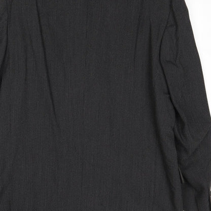 Mens UK Size 40 River Island Regular Black Suit Jacket