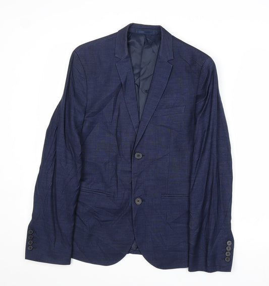 Mens UK Size 34 H&M Regular Blue Suit Jacket