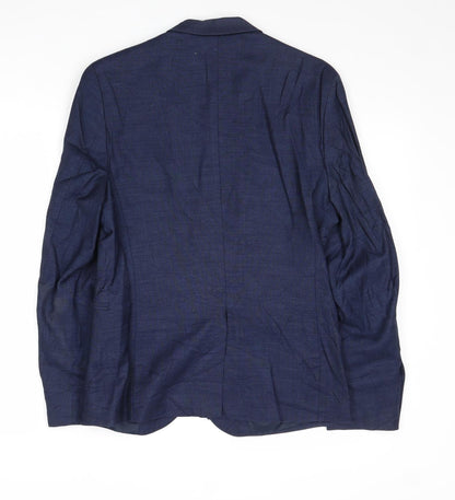 Mens UK Size 34 H&M Regular Blue Suit Jacket