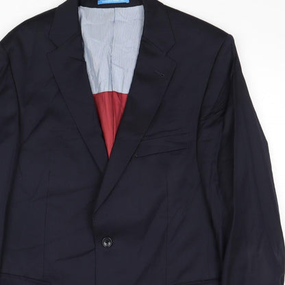 Mens UK Size 40 Van Kollem Regular Blue Suit Jacket