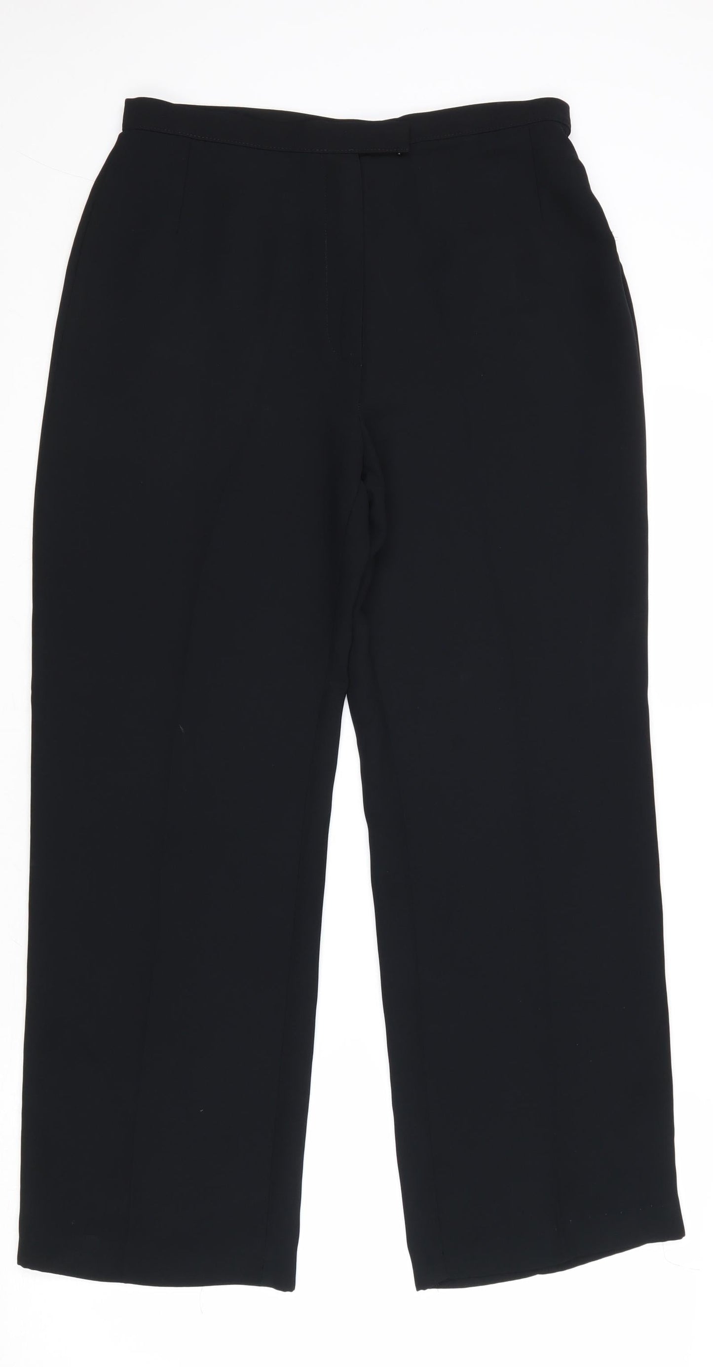Womens UK Size 12 Marks and Spencer Regular Fit  Black Trousers